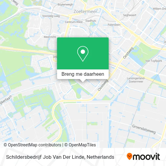 Schildersbedrijf Job Van Der Linde kaart