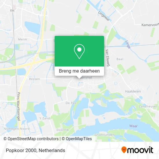 Popkoor 2000 kaart