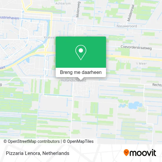 Pizzaria Lenora kaart
