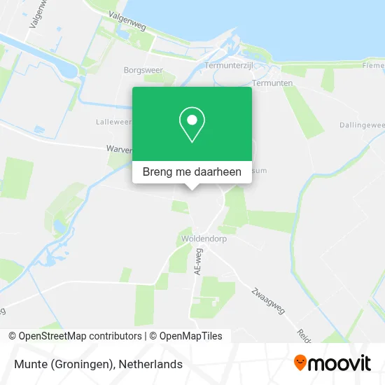 Munte (Groningen) kaart