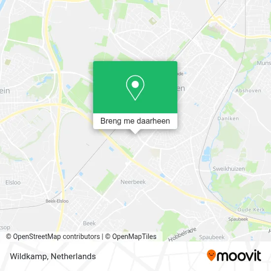 Wildkamp kaart