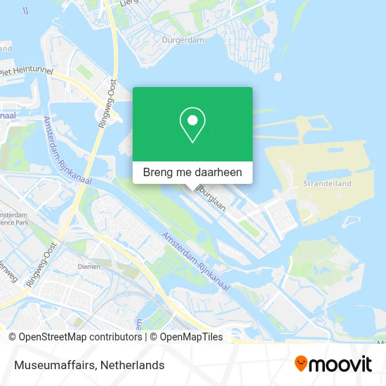 Museumaffairs kaart