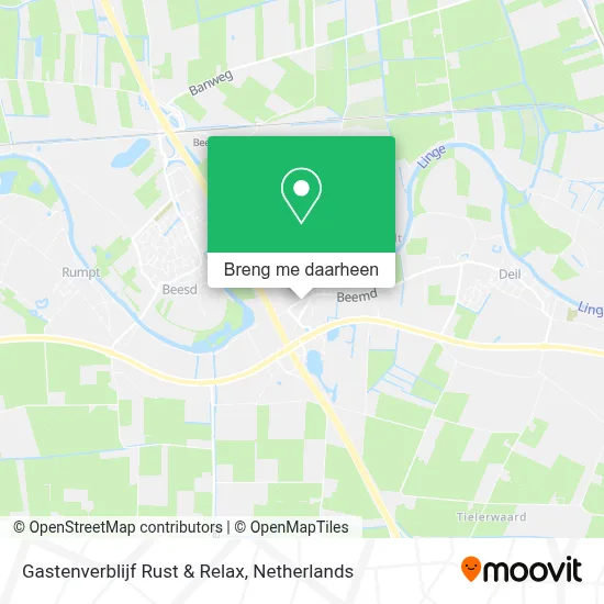 Gastenverblijf Rust & Relax kaart