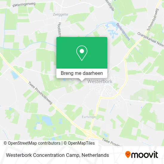 Westerbork Concentration Camp kaart