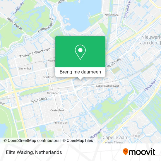 Elite Waxing kaart