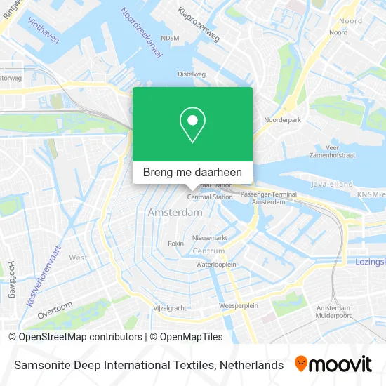 Samsonite Deep International Textiles kaart