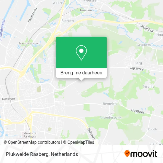 Plukweide Rasberg kaart