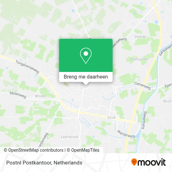 Postnl Postkantoor kaart