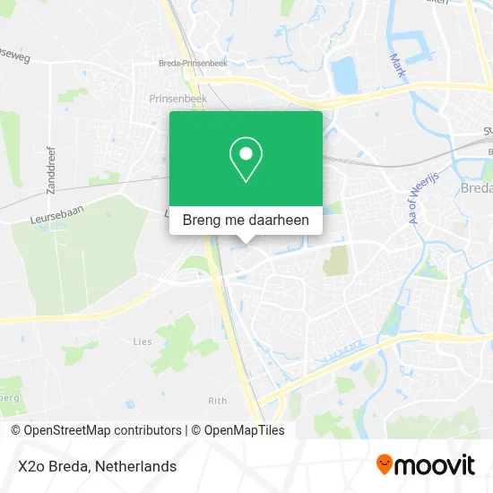 X2o Breda kaart