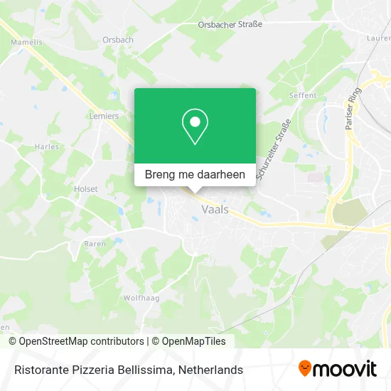 Ristorante Pizzeria Bellissima kaart