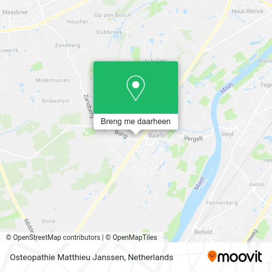 Osteopathie Matthieu Janssen kaart