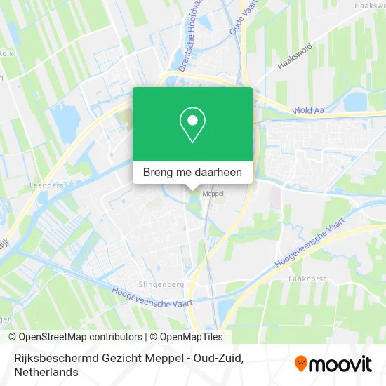 Rijksbeschermd Gezicht Meppel - Oud-Zuid kaart