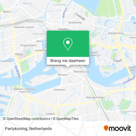 Partykoning kaart
