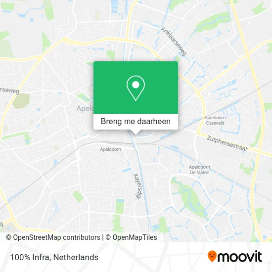 100% Infra kaart