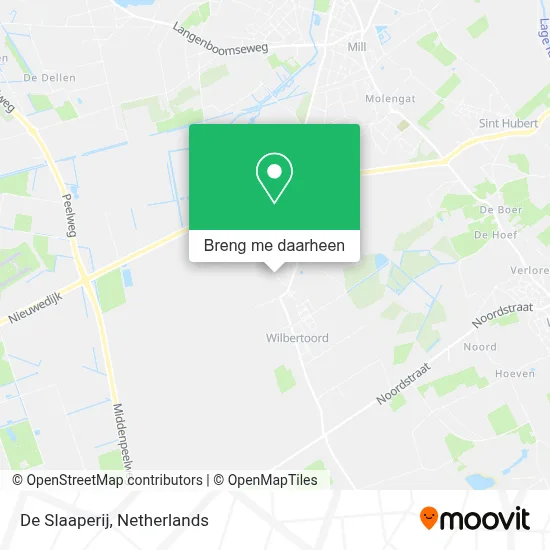 De Slaaperij kaart