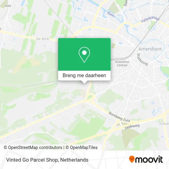 Vinted Go Parcel Shop kaart