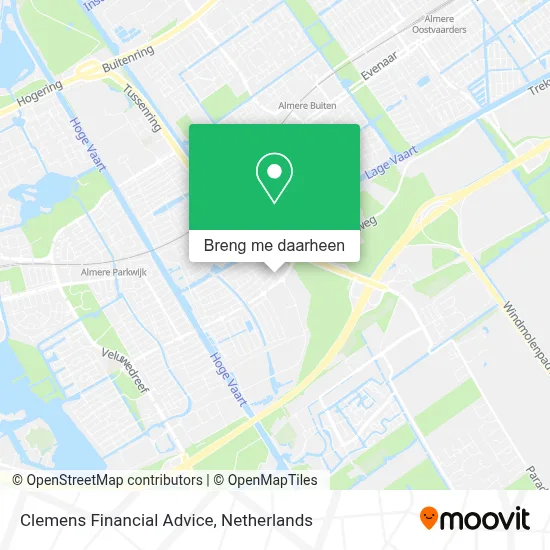 Clemens Financial Advice kaart