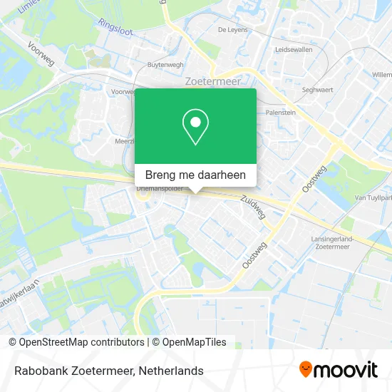 Rabobank Zoetermeer kaart