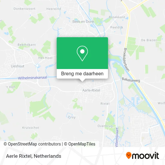 Aerle Rixtel kaart