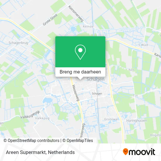 Areen Supermarkt kaart