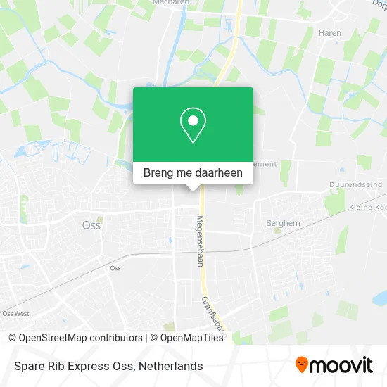 Spare Rib Express Oss kaart