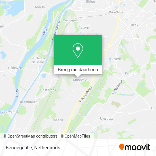 Benoegeulle kaart