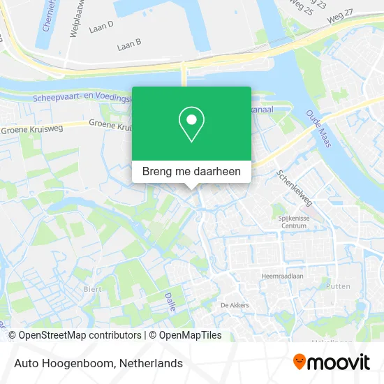 Auto Hoogenboom kaart