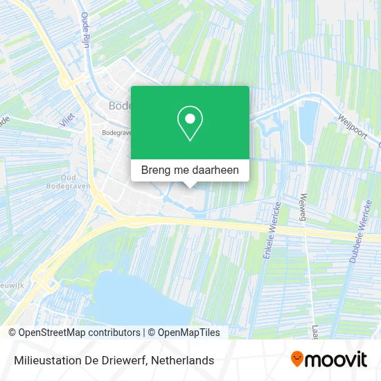 Milieustation De Driewerf kaart