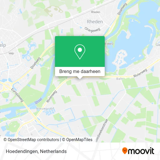 Hoedendingen kaart