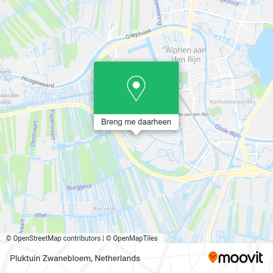 Pluktuin Zwanebloem kaart