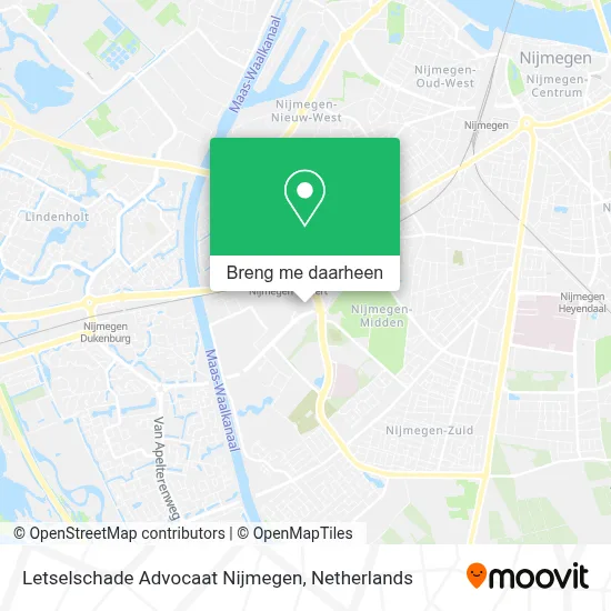 Letselschade Advocaat Nijmegen kaart