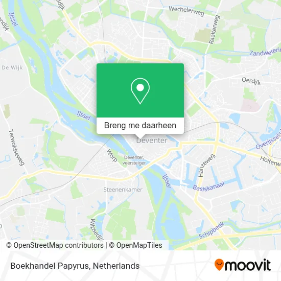 Boekhandel Papyrus kaart