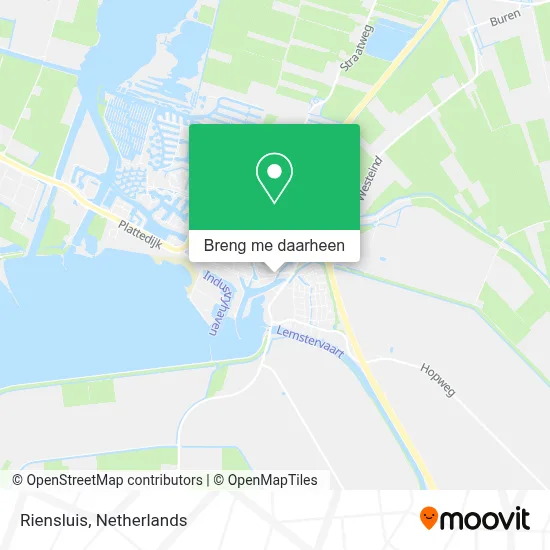 Riensluis kaart