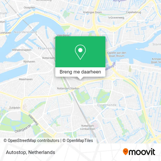 Autostop kaart