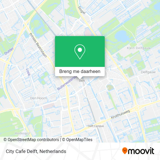 City Cafe Delft kaart