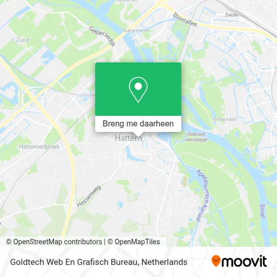 Goldtech Web En Grafisch Bureau kaart