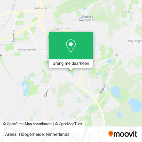 Arenal Hoogerheide kaart