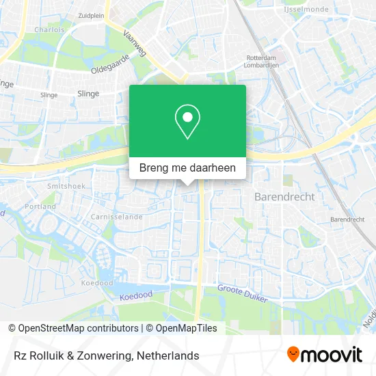 Rz Rolluik & Zonwering kaart