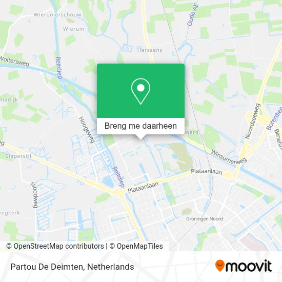 Partou De Deimten kaart