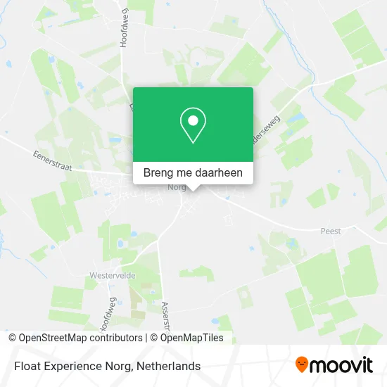 Float Experience Norg kaart