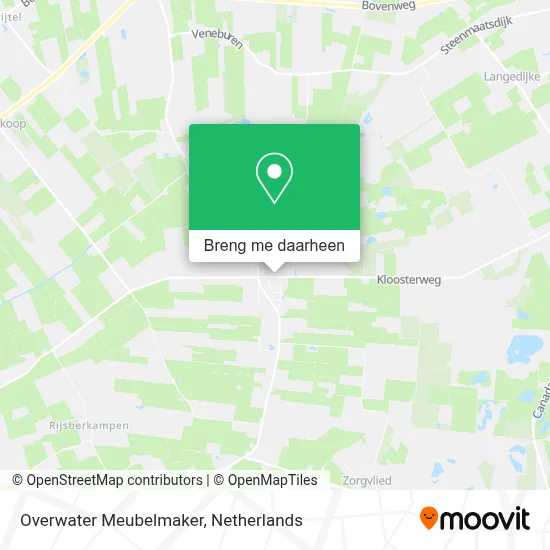 Overwater Meubelmaker kaart