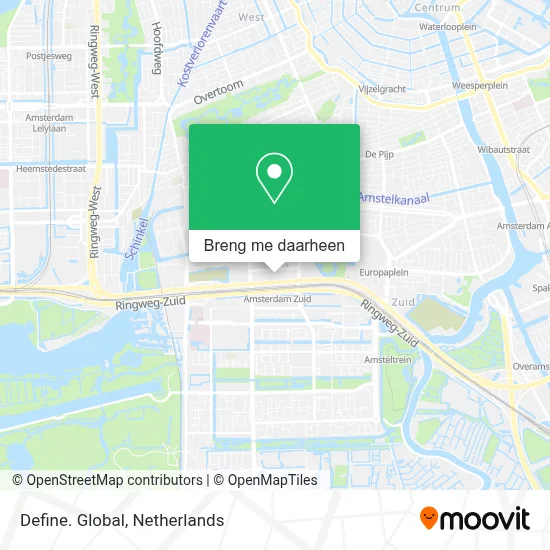 Define. Global kaart