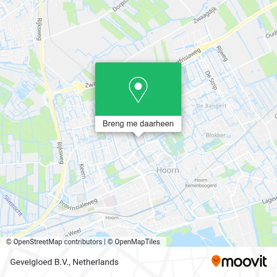 Gevelgloed B.V. kaart