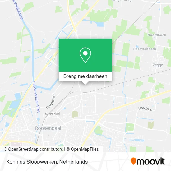 Konings Sloopwerken kaart