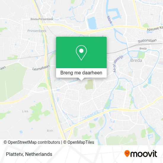 Plattetv kaart