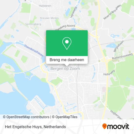Het Engelsche Huys kaart