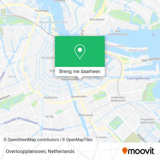 Overloopplansoen kaart