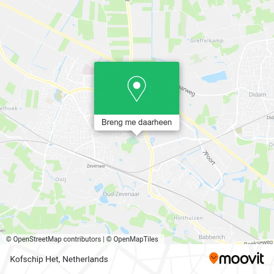 Kofschip Het kaart
