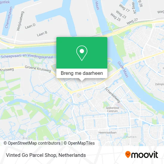 Vinted Go Parcel Shop kaart