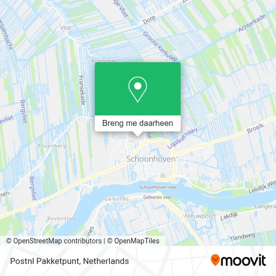 Postnl Pakketpunt kaart